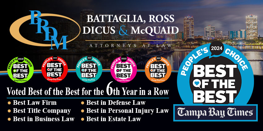 Battaglia, Ross, Dicus & McQuaid, P.A. Wins Tampa Bay Times Best of the Best 2024 for 6th Consecutive Year